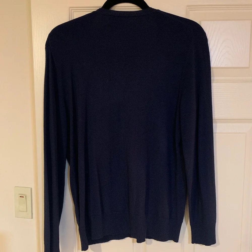 Jones New York Petite Navy Blue Cardigan Sweater sz PL